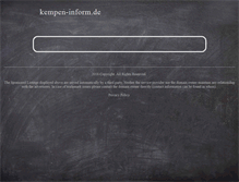 Tablet Screenshot of kempen-inform.de